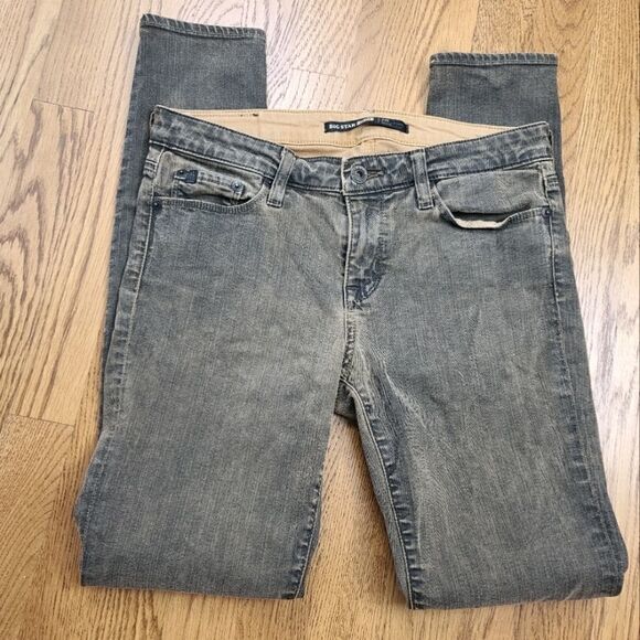 Big Star Gray/ Camel Skinny Alex Jeans - Picture 1 of 7
